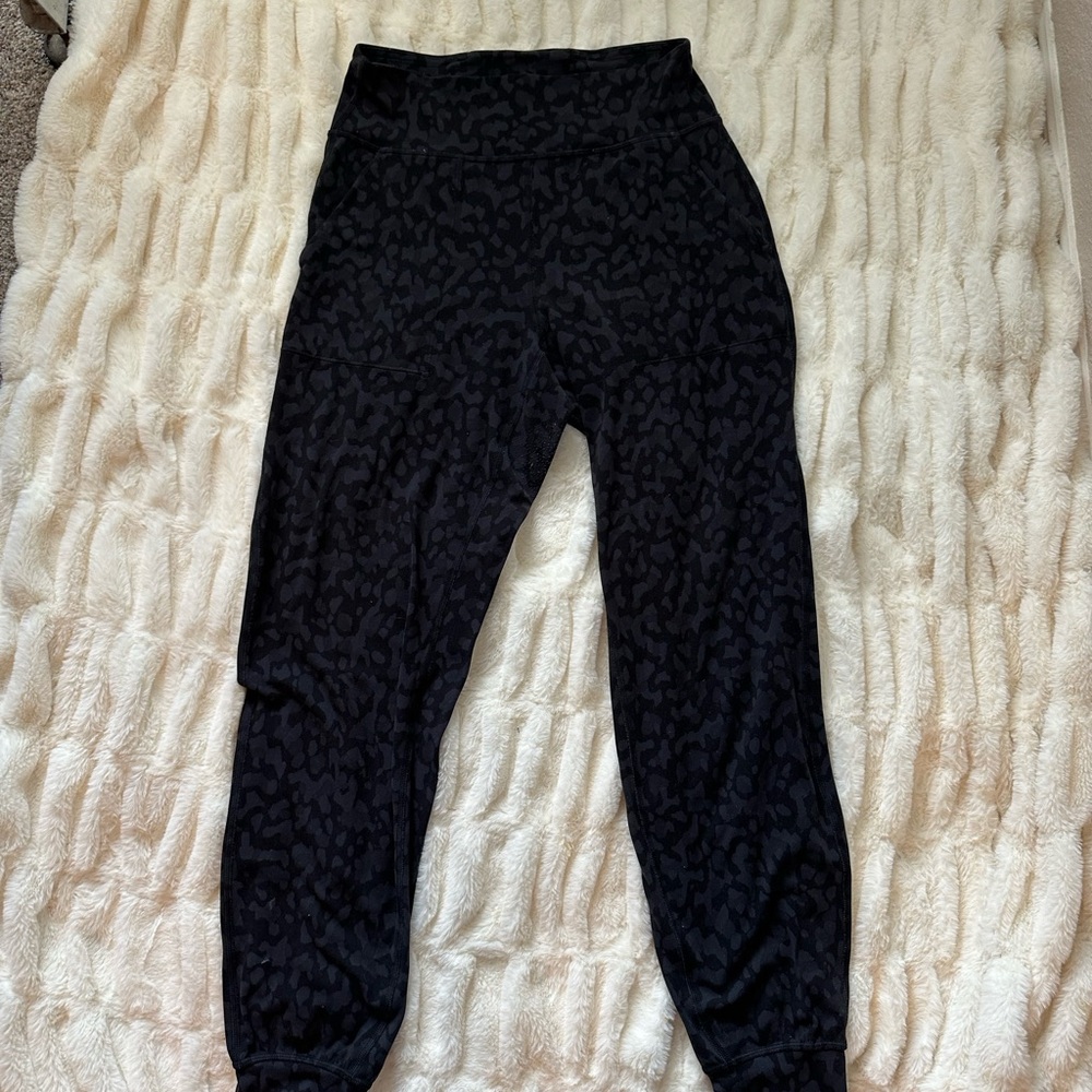 Black Leopard Lululemon Joggers